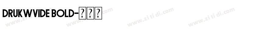 Drukwvide Bold字体转换